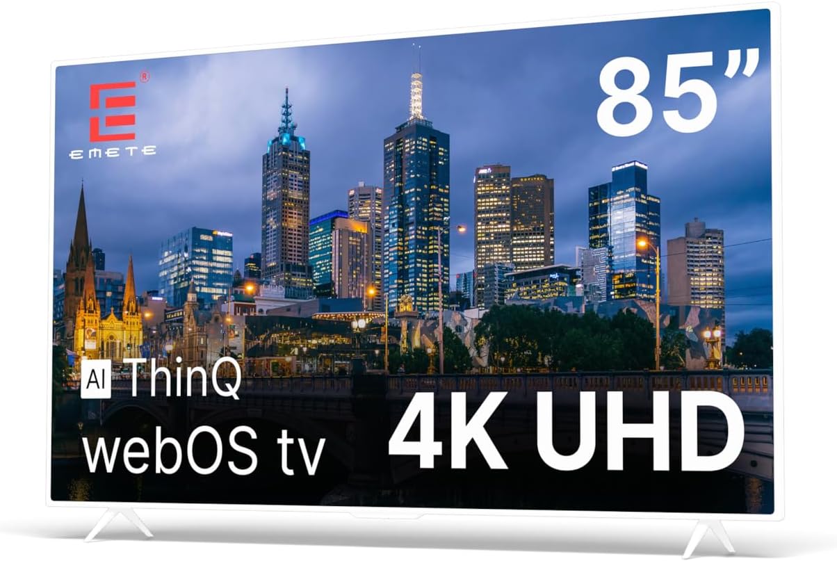 EMETE 85″ Frameless UHD Smart WebOS TV