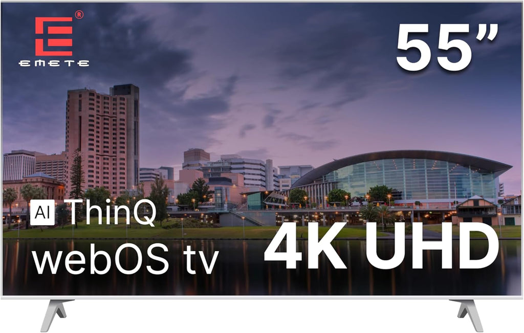 EMETE 55″ Frameless UHD Smart WebOS TV