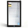 Devanti 78L Bar Fridge Glass Door Mini Fridge Countertop Cooler Black