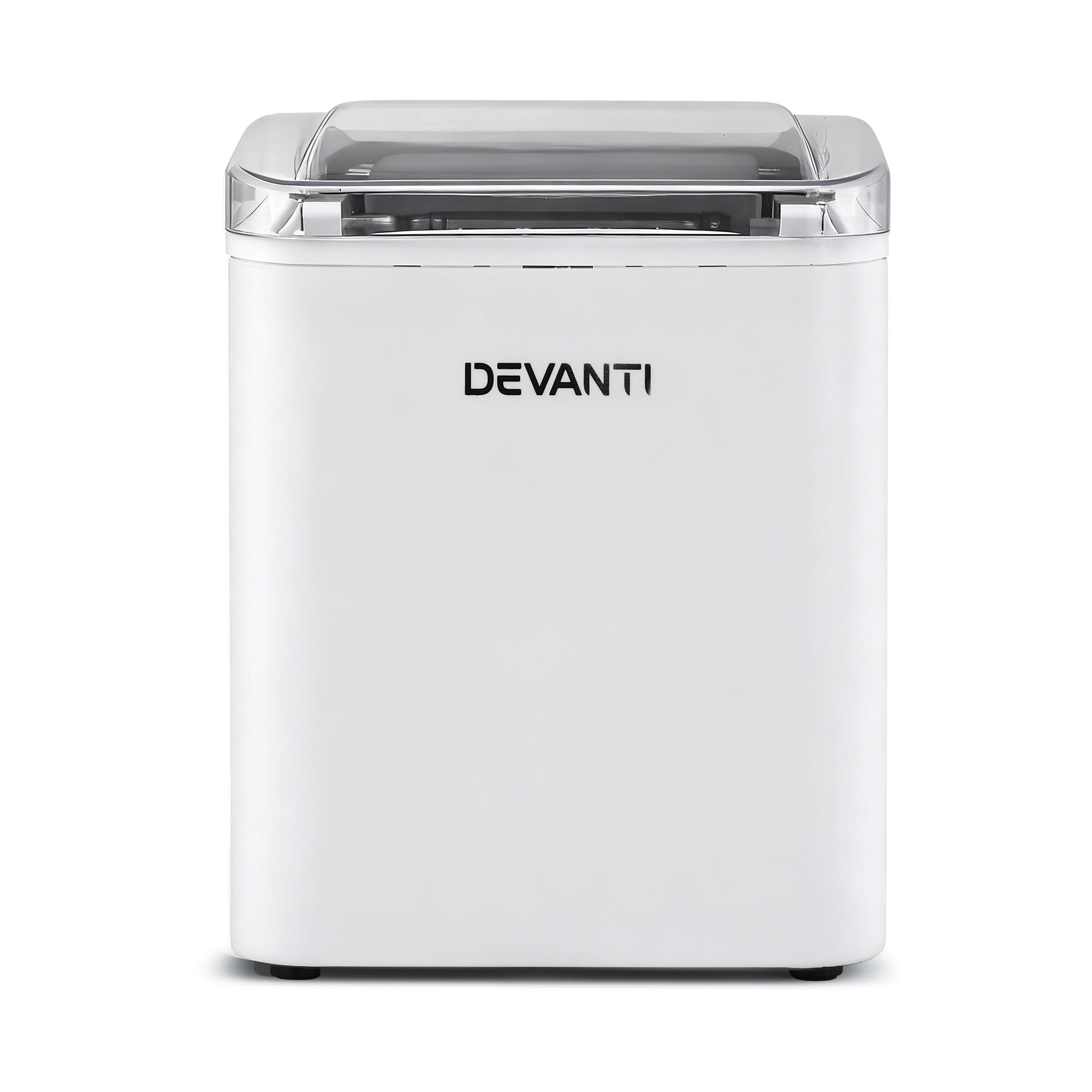Devanti Ice Maker Machine Portable 12kg Countertop w/Self Cleaning 1.2L White