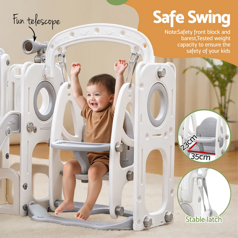 Keezi 4-in-1 play set - Grey