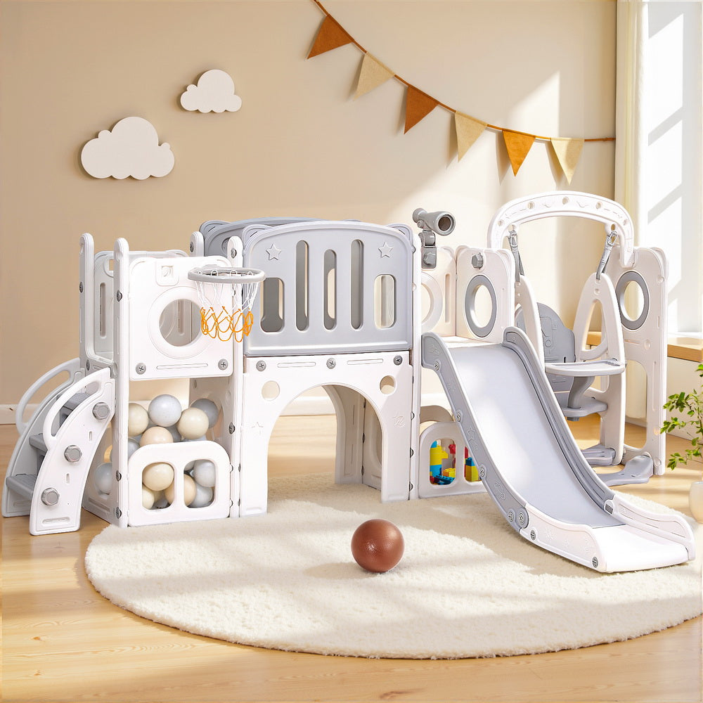 Keezi 4-in-1 play set - Grey