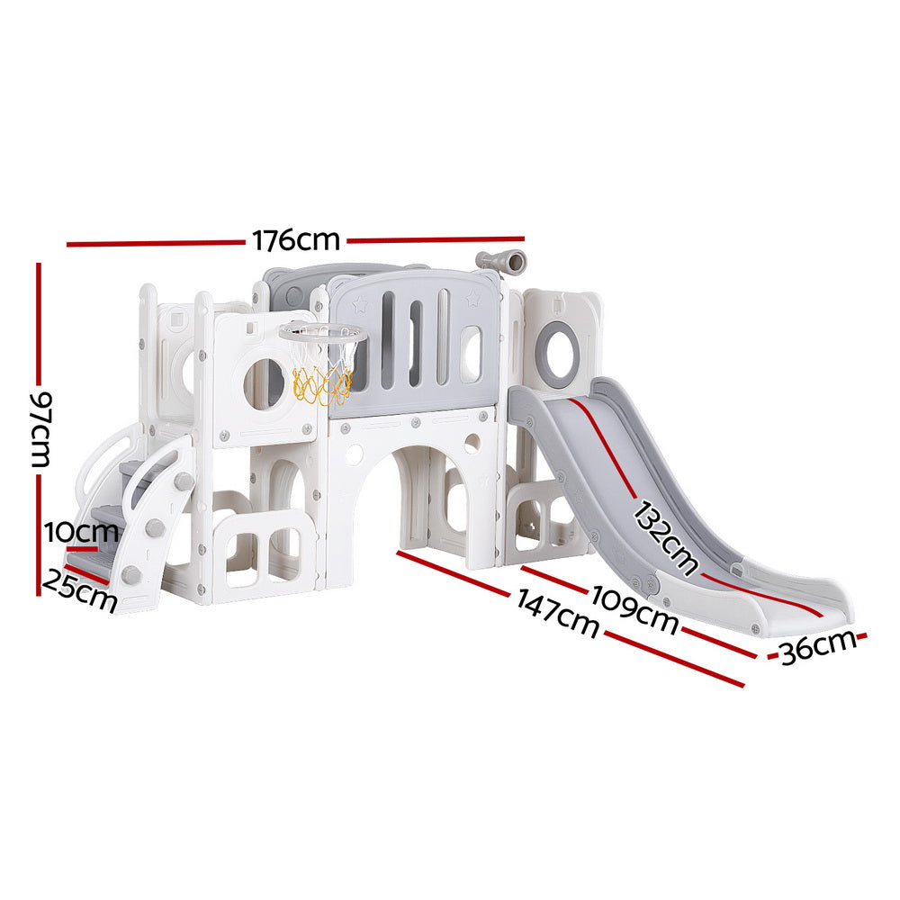 Keezi 3-in-1 play set - Grey