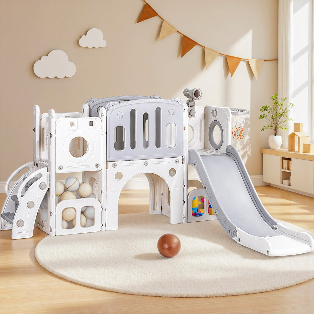 Keezi 3-in-1 play set - Grey