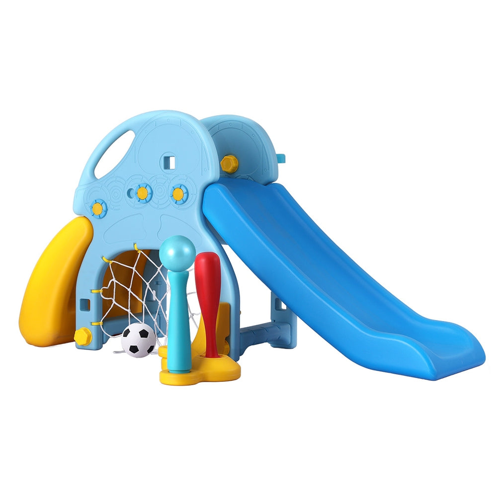 Keezi Slide and Baseball Set - Blue