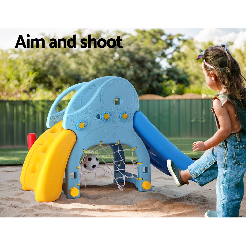 Keezi Slide and Baseball Set - Blue