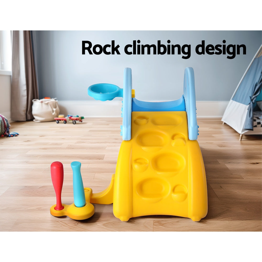 Keezi Slide and Baseball Set - Blue