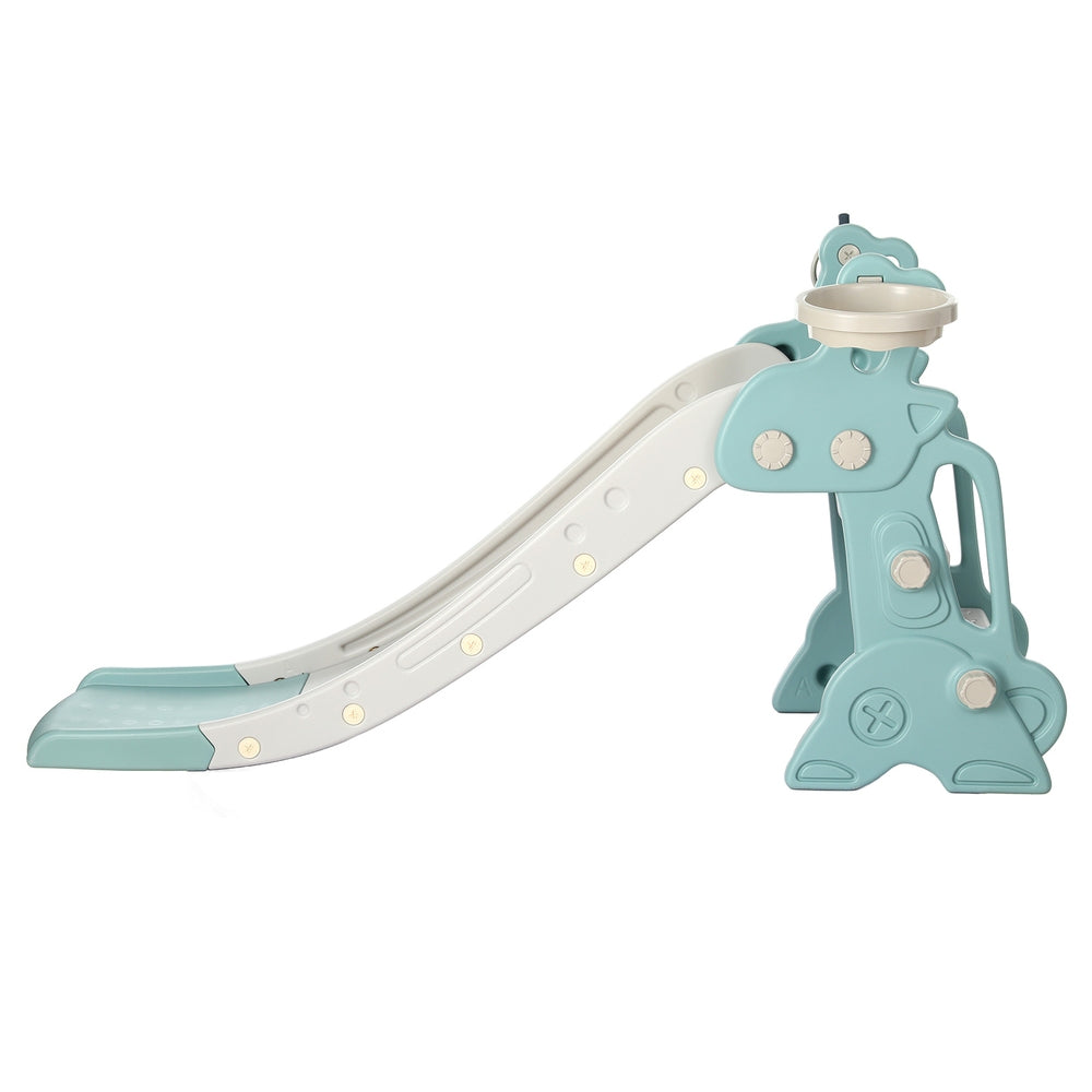 Keezi Slide and Basketball Hoop - Blue