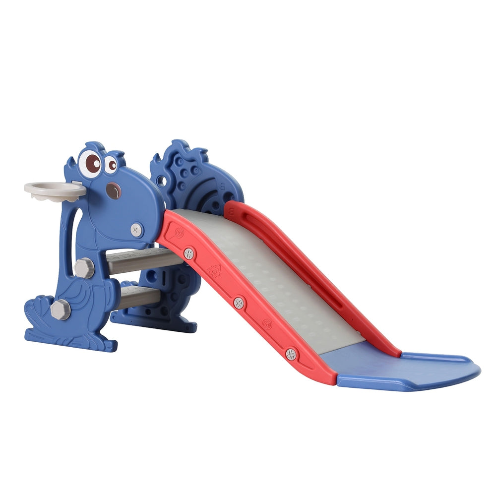 Keezi Slide and Basketball Hoop - Blue