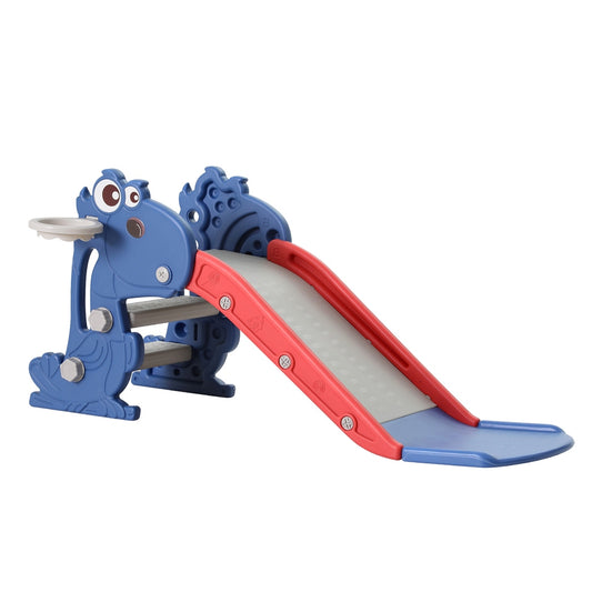 Keezi Slide and Basketball Hoop - Blue