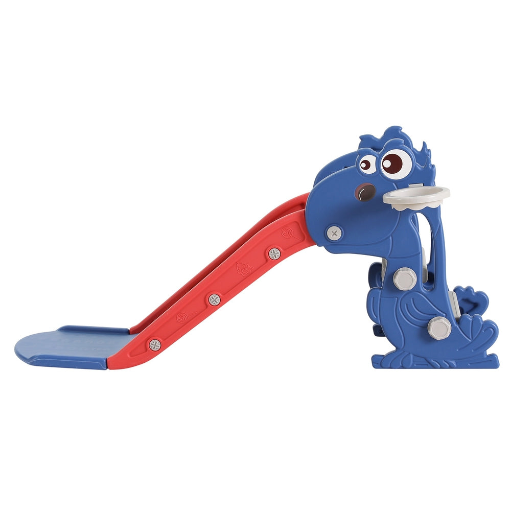 Keezi Slide and Basketball Hoop - Blue