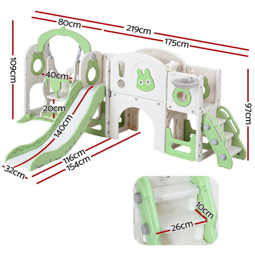 Keezi 4-in-1 play set - Green
