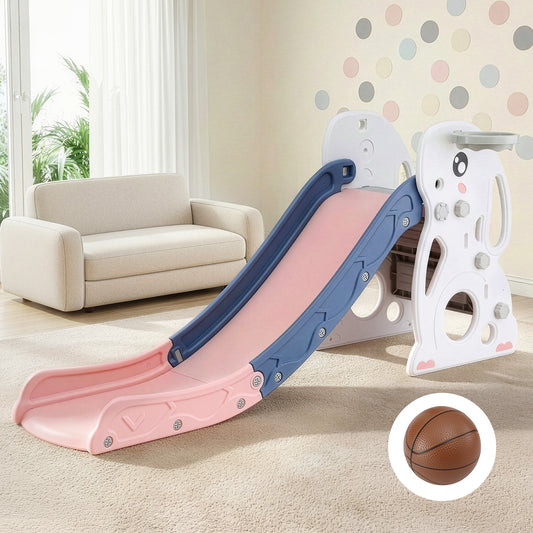 Keezi Rabbit Slide - Pink