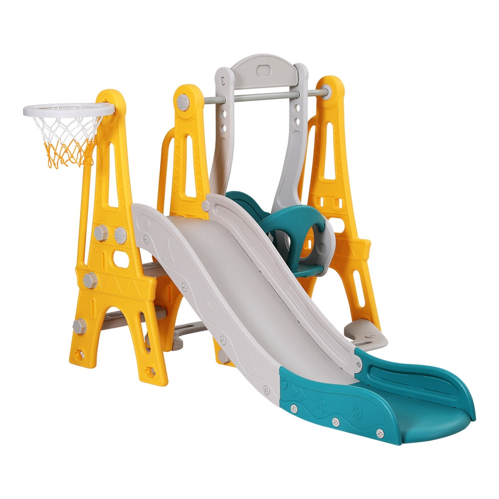 Keezi Slide and Swing Set - Green
