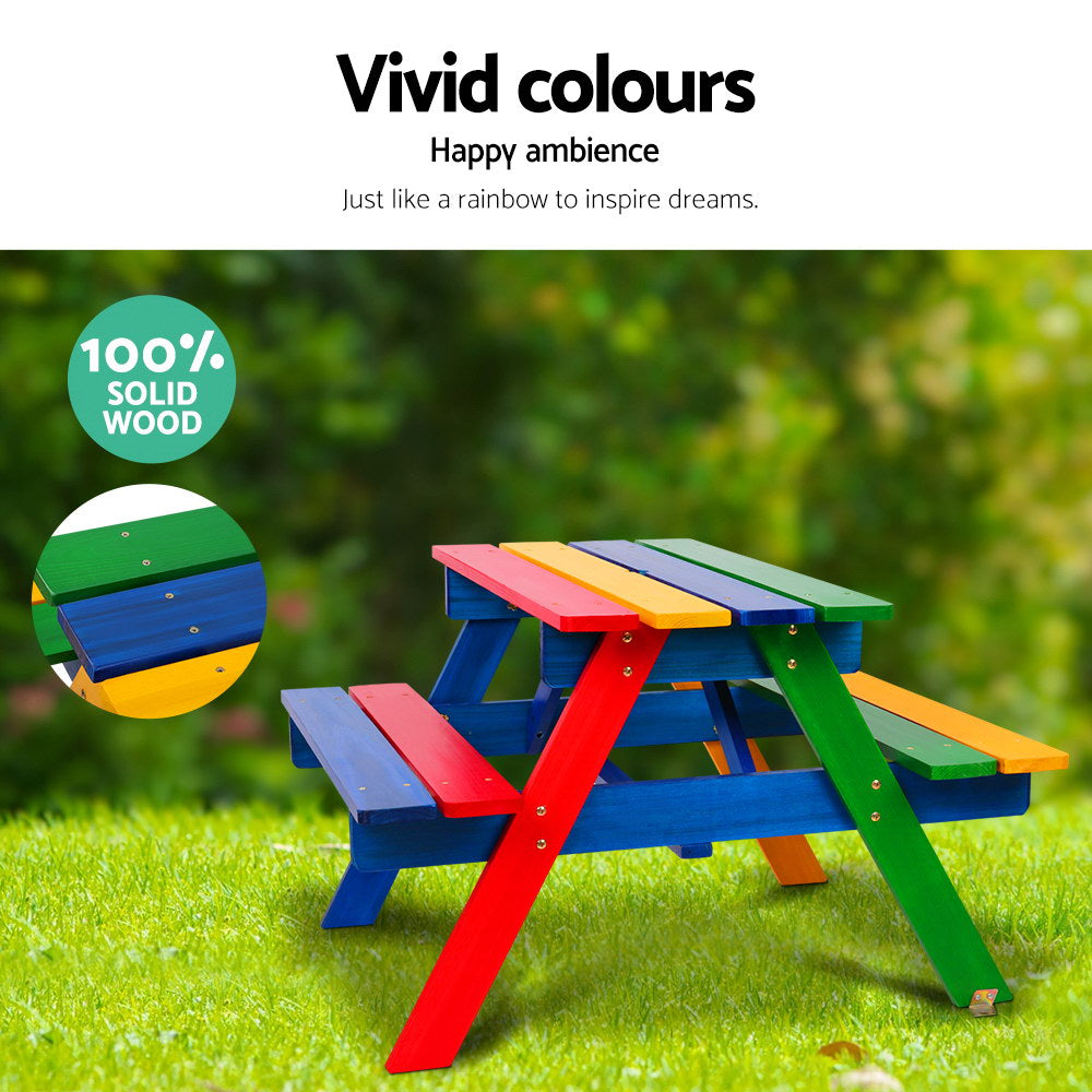 Keezi Kids Outdoor Table Set with Umbrella
