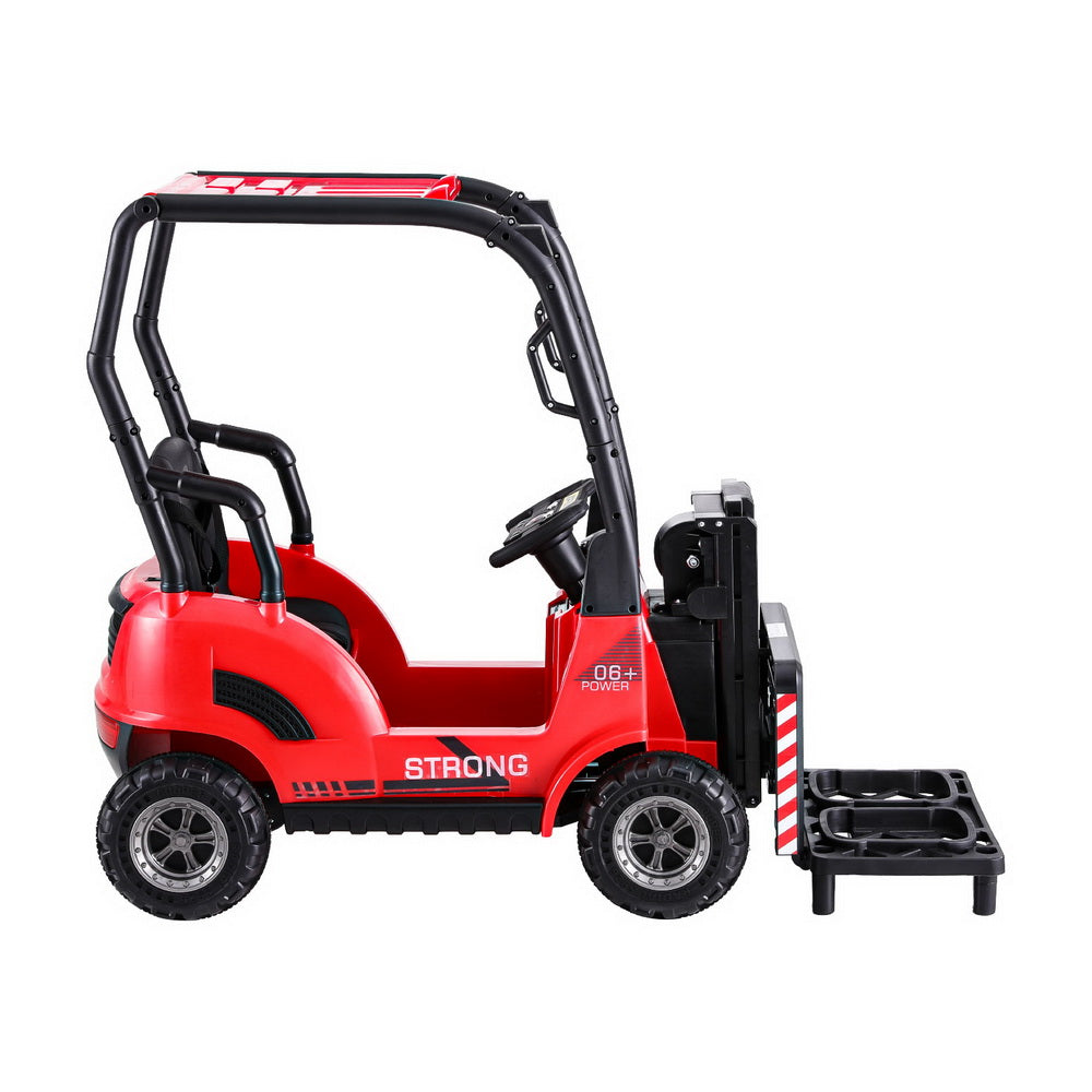 Ride-On Electric Forklift Loader 12V Red