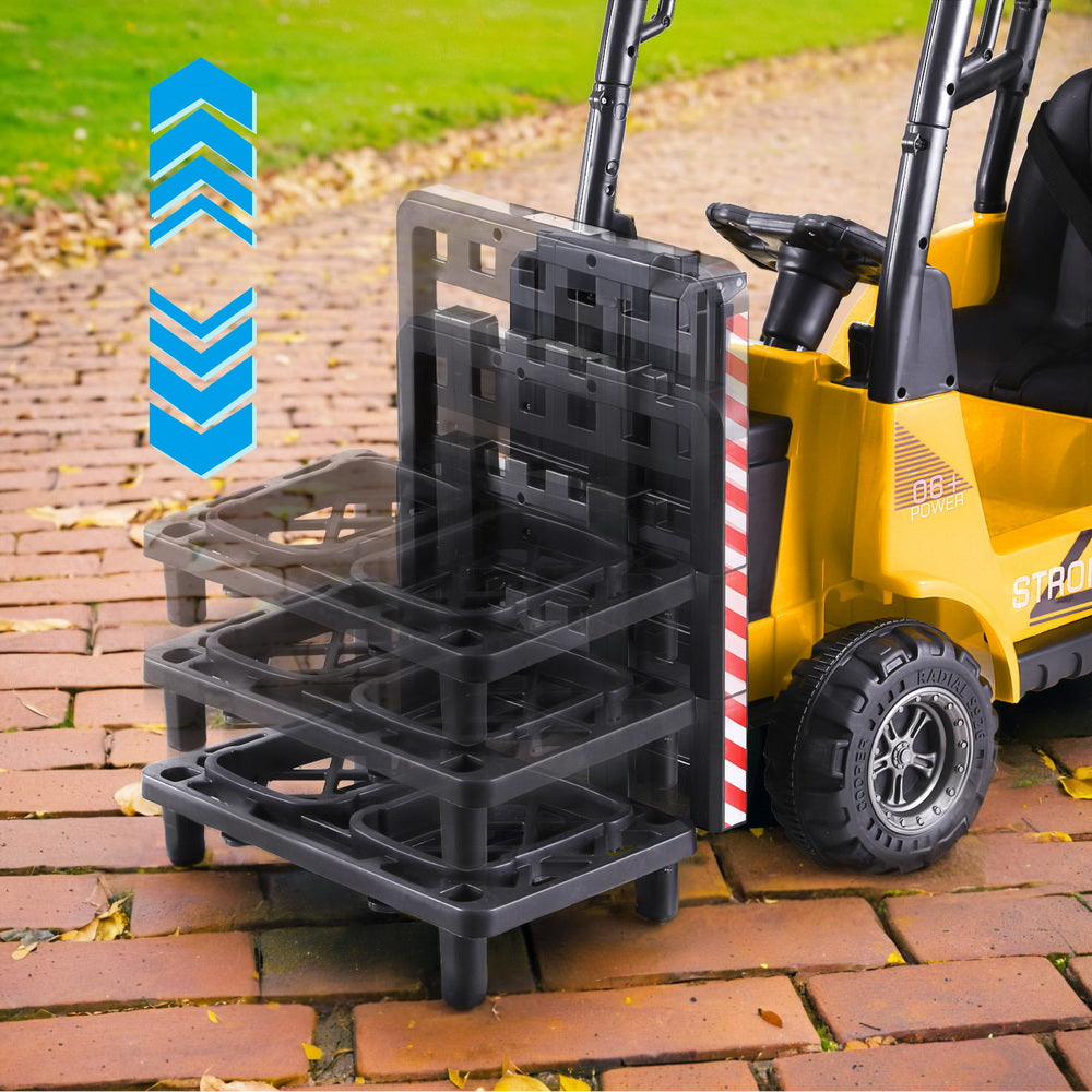 Ride-On Electric Forklift Loader 12V Yellow