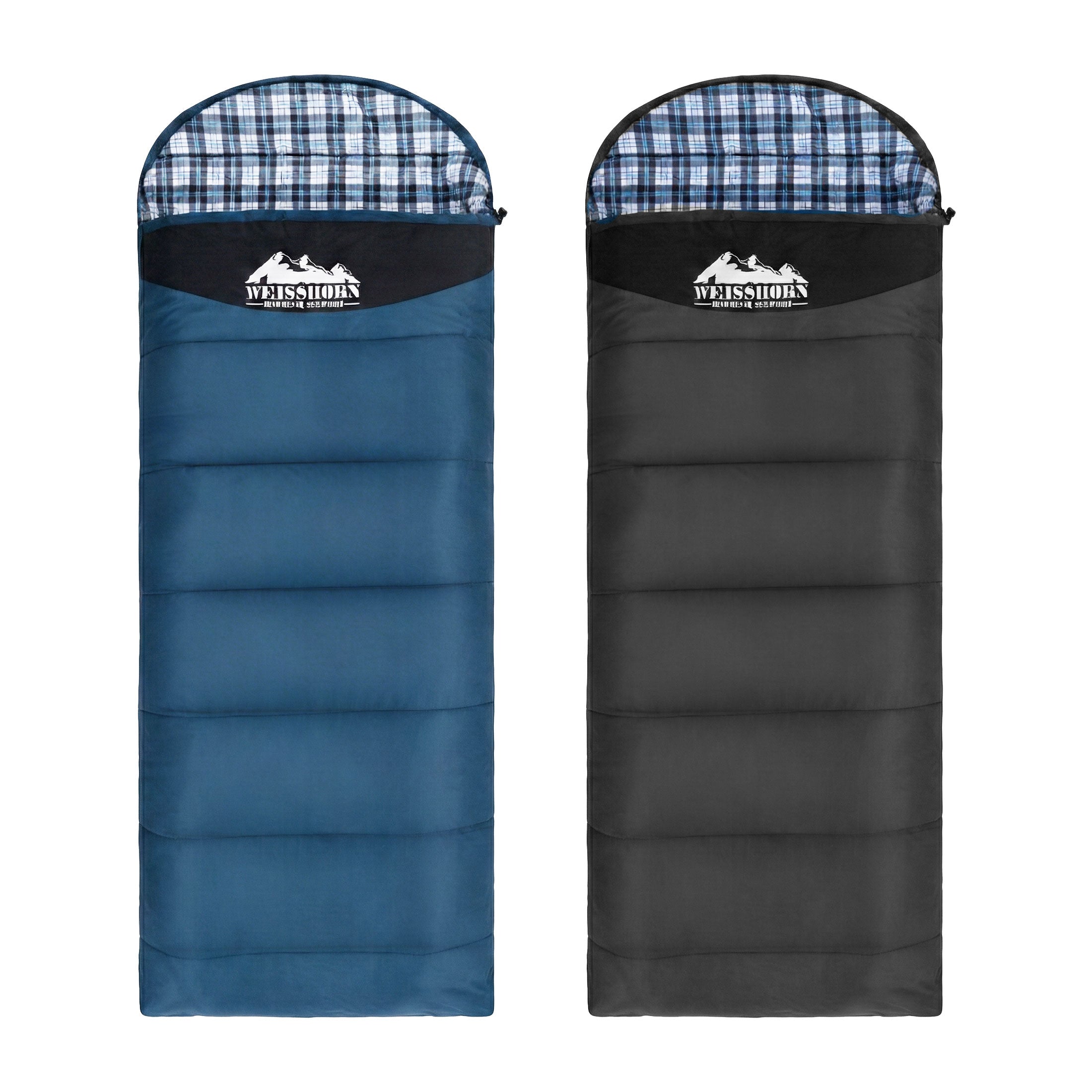 Weisshorn Sleeping Bag Set of 2 Single Thermal Camping Hiking Tent 0℃