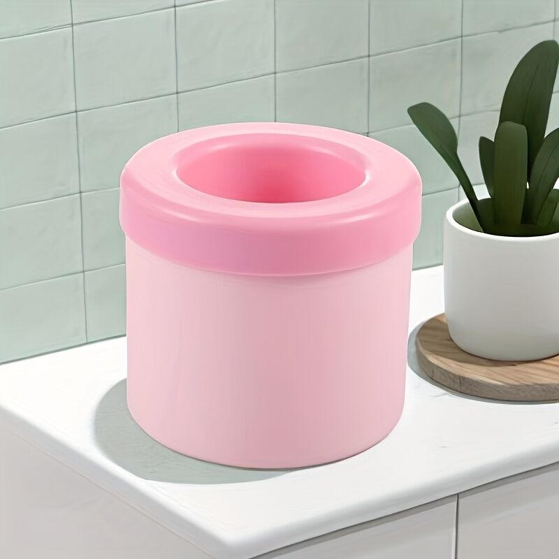 1 pc pink Silicone Ice Cube Cup – Freezable & Reusable Ice Maker, Perfect for Home, Bar, Pub, Club, and Outdoor Summer Drinks in Light Blue, Ideal for Cocktails and Fresh Fruit Infusions