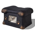 Pet Urn for Dogs and Cats Ashes,Photo Frame Handmade Cremation Urn,Memorial Keepsake for Loss of Pets - Black - Size 18.5*14cm