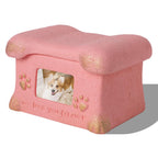 Pet Urn for Dogs and Cats Ashes,Photo Frame Handmade Cremation Urn,Memorial Keepsake for Loss of Pets - Black - Size 18.5*14cm