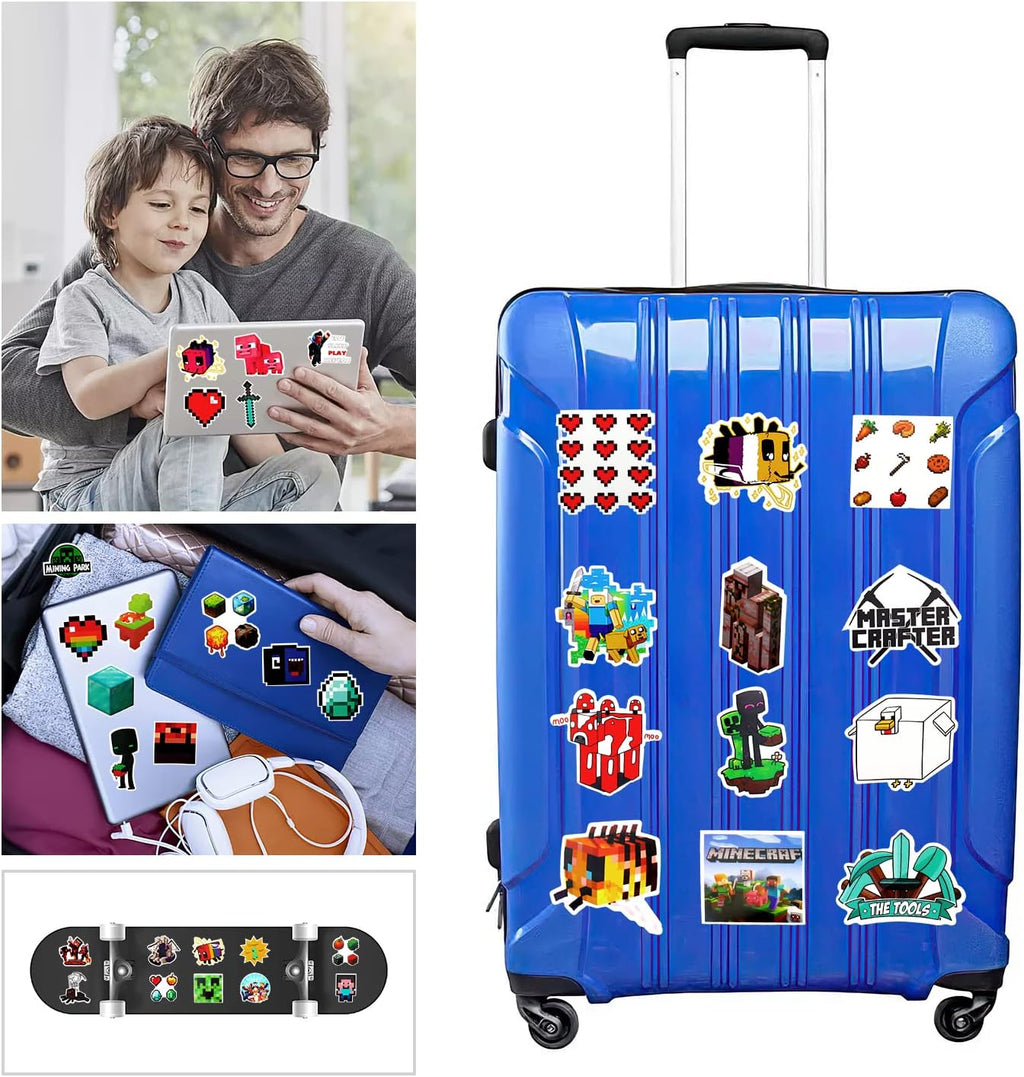 100 pcs Minecraft stickers, car stickers, Minecraft stickers, bomb mix stickers