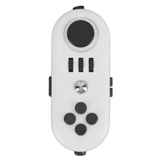 Fidget Toy Reduce Stress Relax Mood Portable Anxiety Sensory EDC Toy Sensory Fidgets Controller Pad 5 White and Black