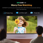 SKYWORTH 40" E5500H EyeCare Smart Google TV, 1080P FHD, HDR10 HLG, Find-My Remote, AI Picture Processing, Dolby Audio, Screen Casting, Bezel Less Design, Voice Control