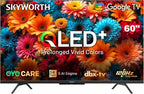 SKYWORTH Q6600H 60" - QLED+ 4K Smart Google TV, Gen 5 Quantum Dot, 120Hz Refresh Rate, AI-Powered Picture, Dolby Audio DBX-tv Audio, Voice Control, Screen Casting, HDR, Eco-Friendly Design