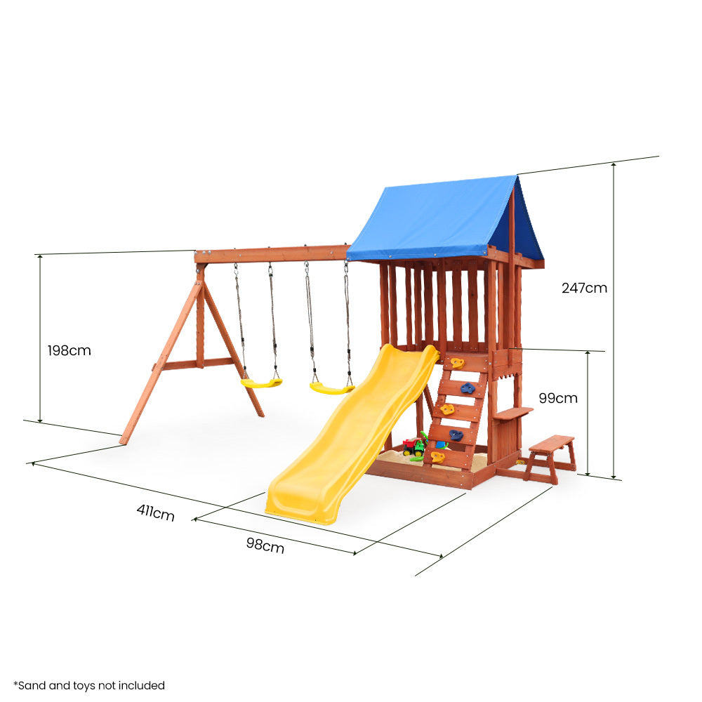 Slide and Swing Play Set - Rovo Kids