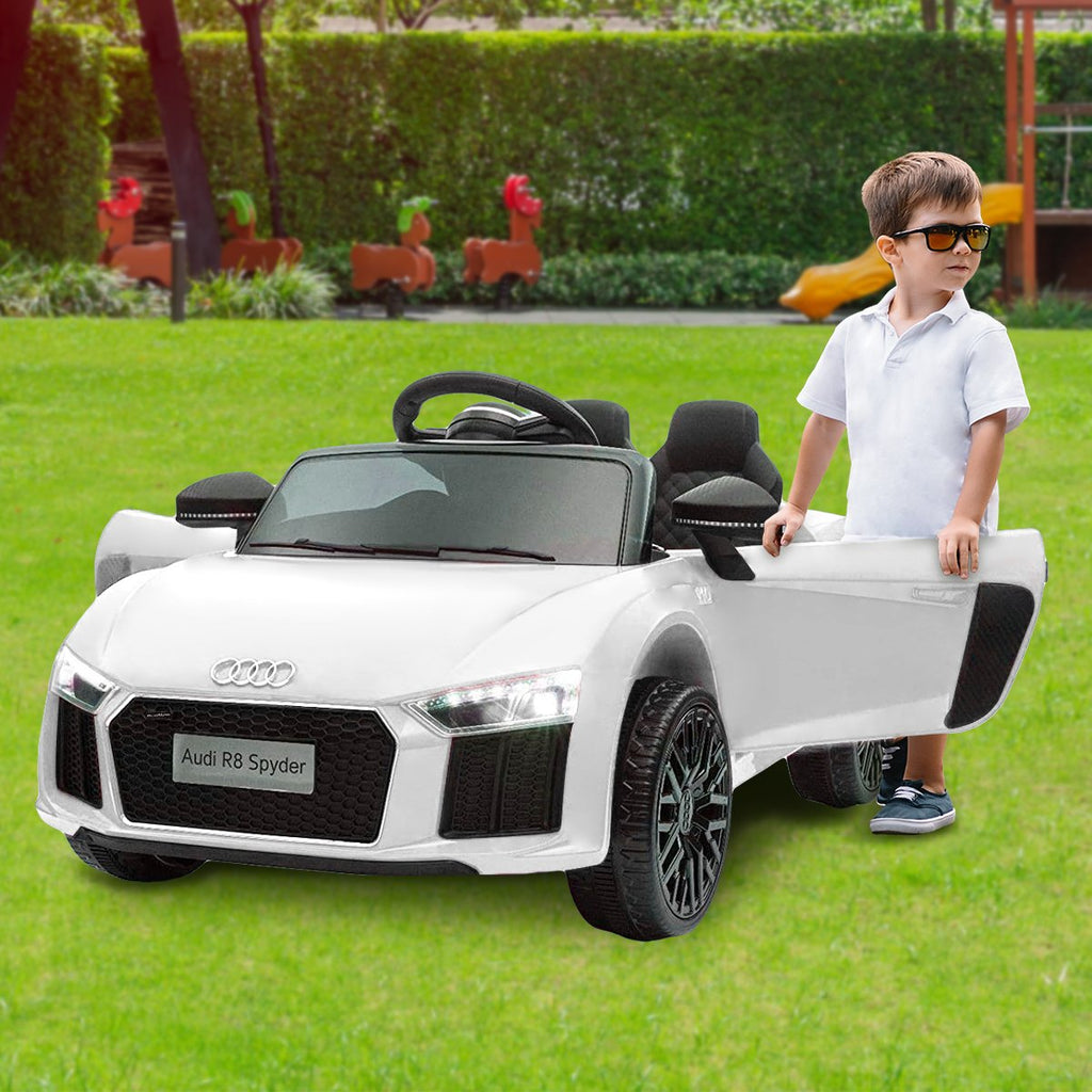 Kahuna Kahuna R8 Spyder Audi Licensed Kids Electric Ride On Car Remote Control - White