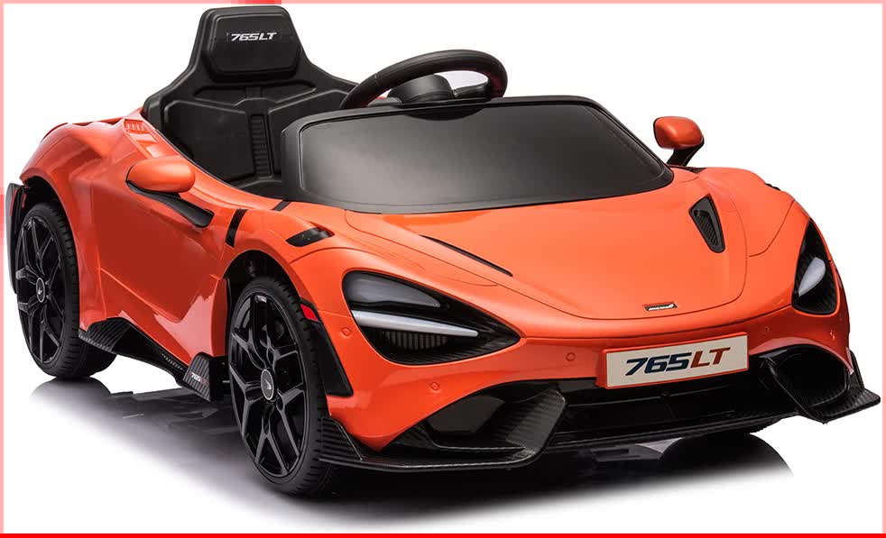 12V Licensed McLaren 765LT Kids Ride On Sports Electric Car